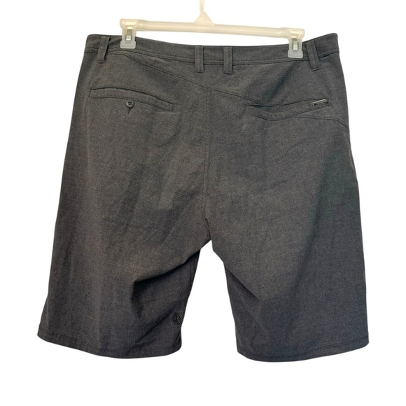 Volcom Flat Front Shorts Dark Gray - Picture 2 of 4